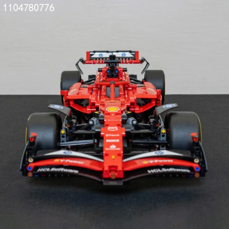 1361 قطع SF-24 الأحمر الرياضة سباق السيارات اللبنات مجموعة سوبر سيارة الطوب لعب للكبار الاطفال الهدايا متوافق مع مجموعة 42207