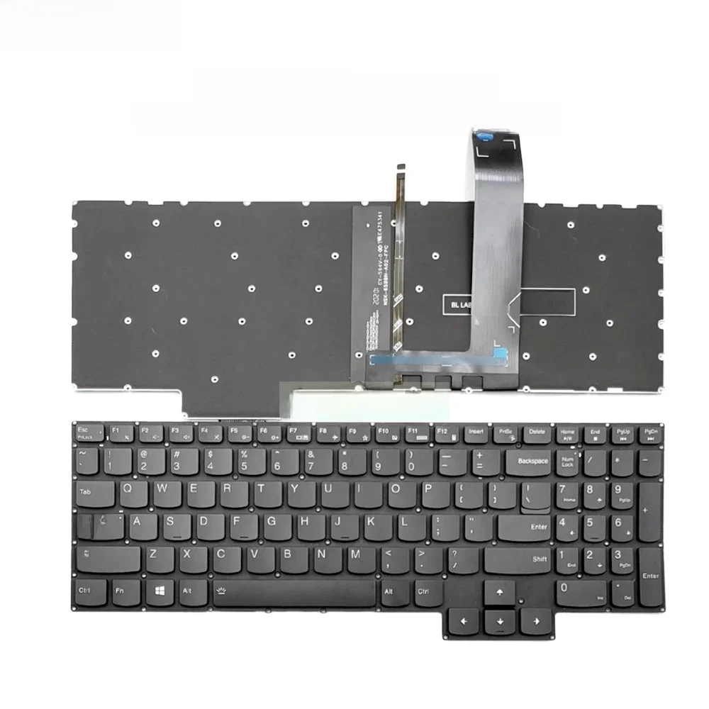US UK PT-BR niemiecka podświetlana klawiatura dla Lenovo Legion 5-15IMH05H 5-15IMH05 15ARH05H 15ARH05 82B 5P-15IMH05 5P-15IMH05H podświetlenie — zdjęcie 2