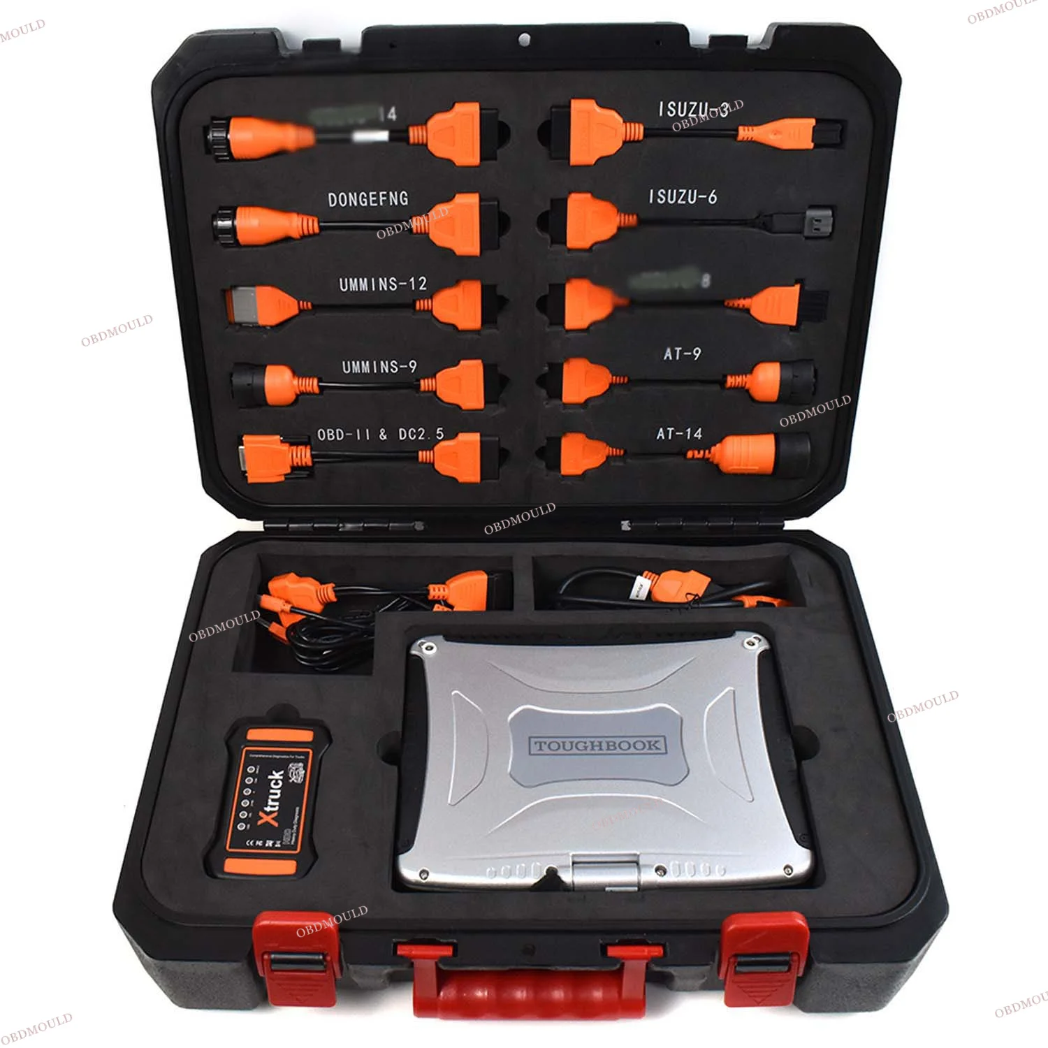 CF19-Truck Excavator Diagnostic Scanner Tool, Laptop, Conjunto completo, 8 Pin, Cabo de diagnóstico para ferramentas vocom