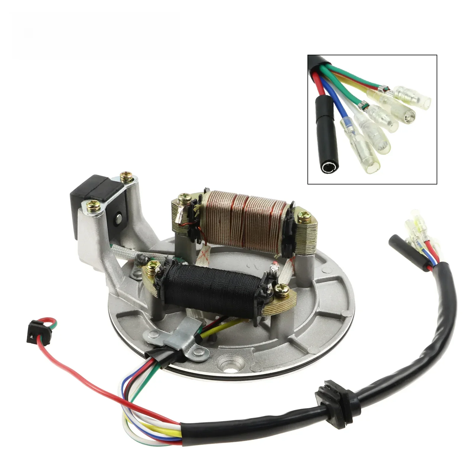 AliExpress FLYPIG 2Coil Ignition Magneto Stator Plate For 50cc 70cc 90cc 110cc 125cc Taotao Kazuma XR50 SSR 107 110 125 cc Baja ATV Quad Dirt Bike