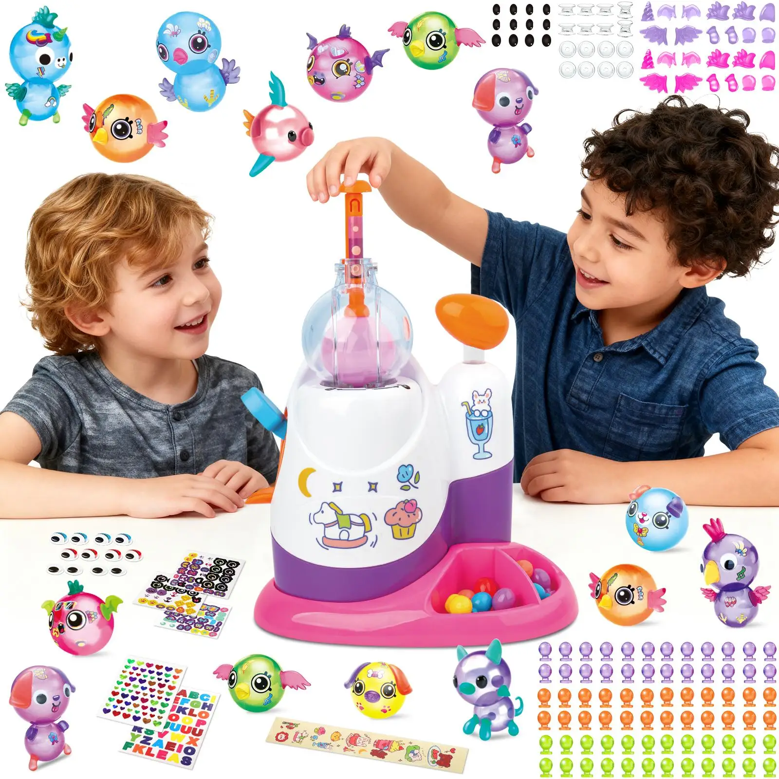 Glow in the Dark Balloon Inflator DIY Toy Set