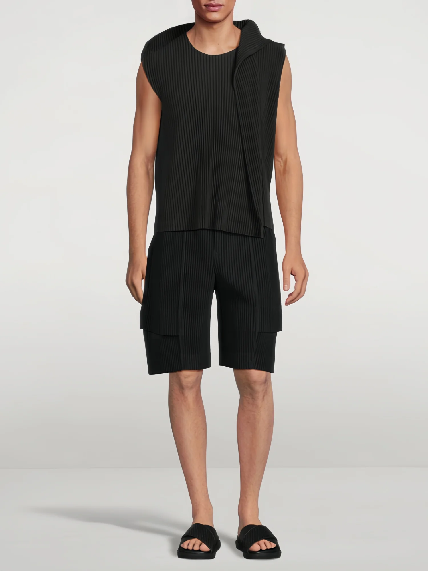 Miyake Plissee-Cargo-Shorts fü – Men'S Fashion Overalls Bewertung und Preis