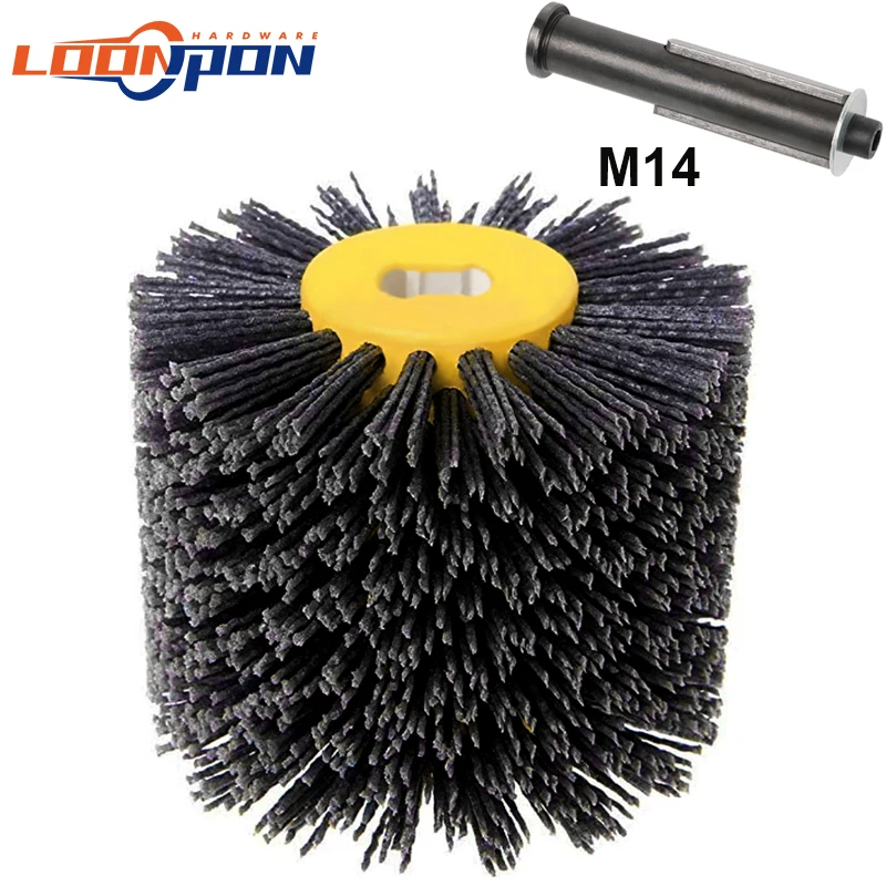 120mm Angle Grinder Abrasive Wire Nylon Brushes Deburring Polishing Buffing Wheel for Furniture Wood Grit 80/120/180/240/320