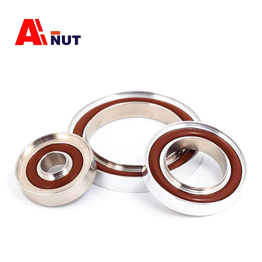 Fluorine Rubber Central Ring , 304 Stainless Stell KF Pressure Ring Vacuum Fittings KF10-KF200 ,L021