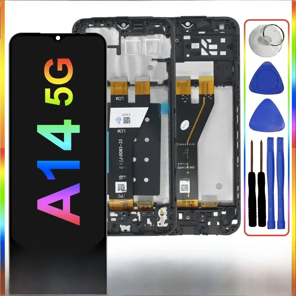 6,6-calowy ekran do Samsung A14 5G, modele A146P, A146U, A146B – wyświetlacz LCD, panel dotykowy, zestaw do wymiany, przeznaczony do Samsung A14 5G. — zdjęcie produktu 7