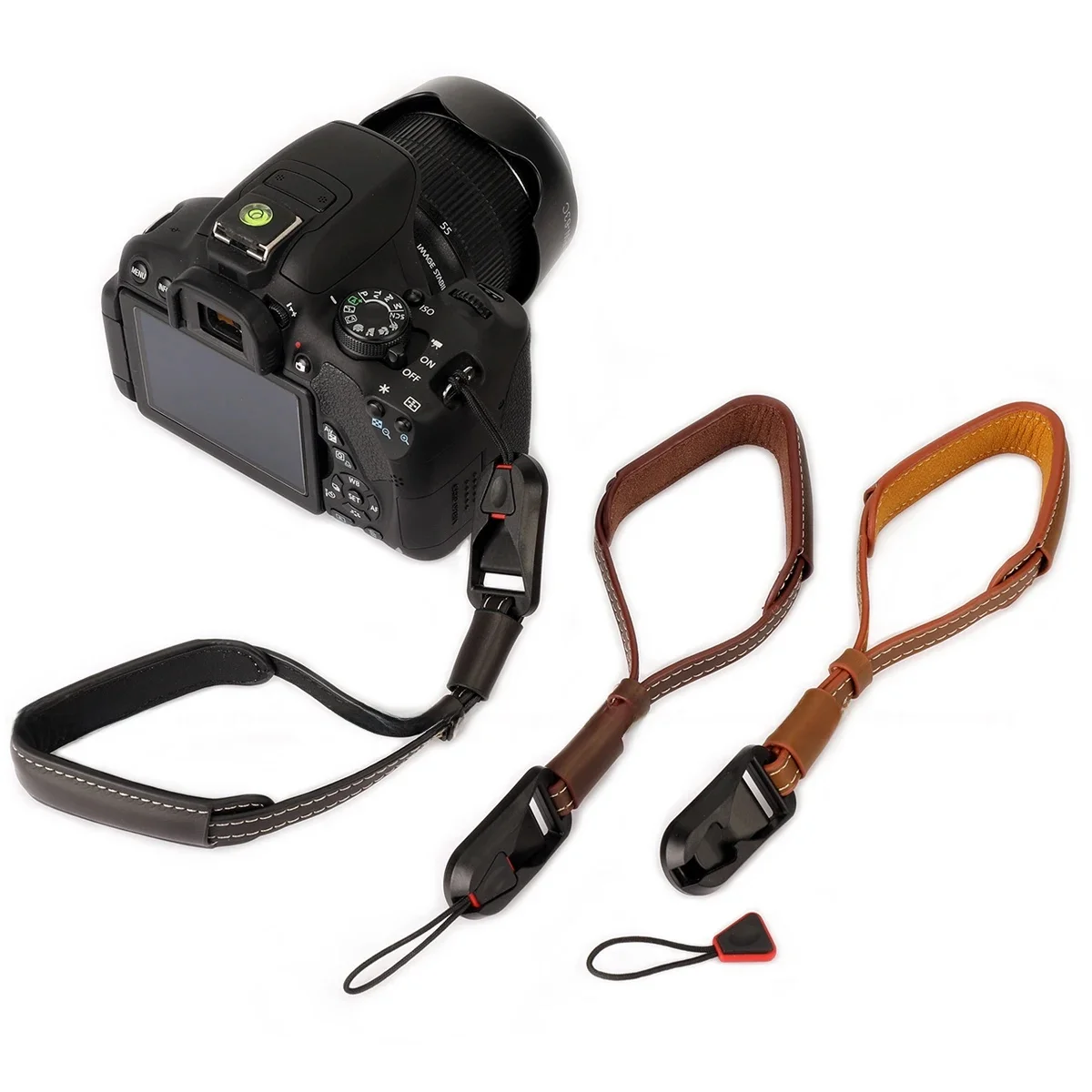 Klamra z mechanizmem szybkiego uwalniania PU Skórzany pasek na nadgarstek do aparatu Leica Q Q2 S CL SL2-S APS-C M10-R M11 V-LUX5 D-LUX7 SL2 TL2 MP M10 — zdjęcie 2