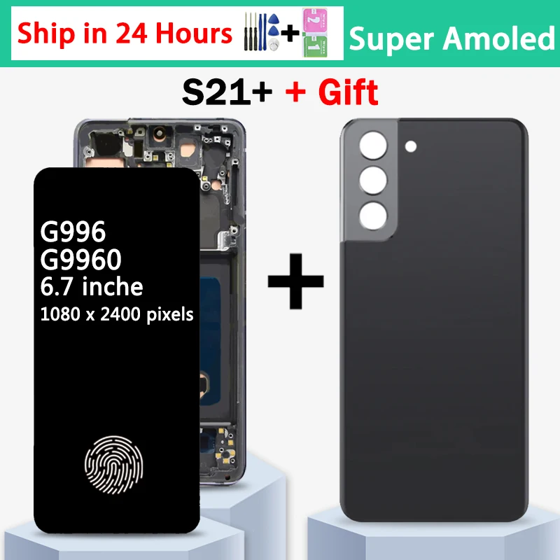 Super AMOLED For Samsung  S21 Plus G996 G9960 G996F Lcd Display Touch Screen Digitizer For Samsung S21+ 5G lcd Replacement