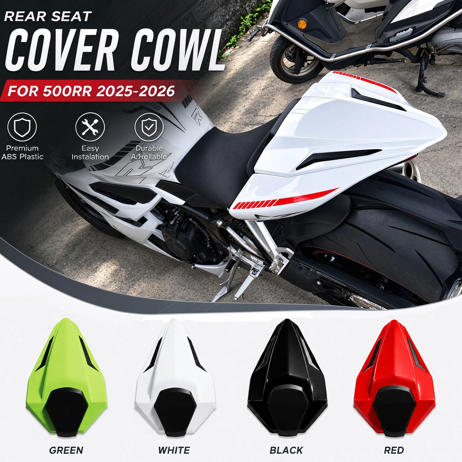 pour-zxjc-500rr-2025-zxmoto-500-rr-rr500-zx500rr-2026-accessoires-de-moto-kit-d'aile-arriere-couvre-siege-arriere-carenage-de-queue