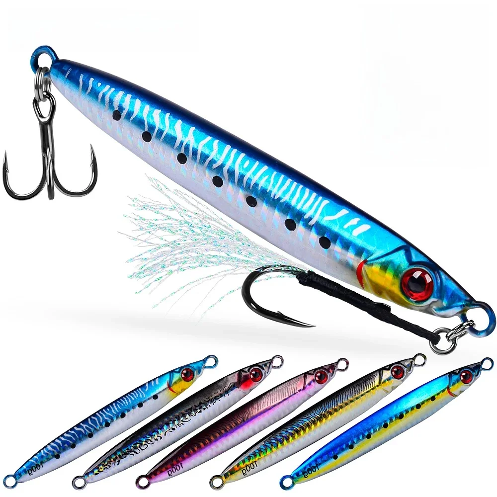 Proberos 1 Stück Salzwasser-Jigs Speed-Jigging Slow-Jigging Pitching-Köder, Vertikales Jigging Künstliche Köder Jigging-Köder Angelköder