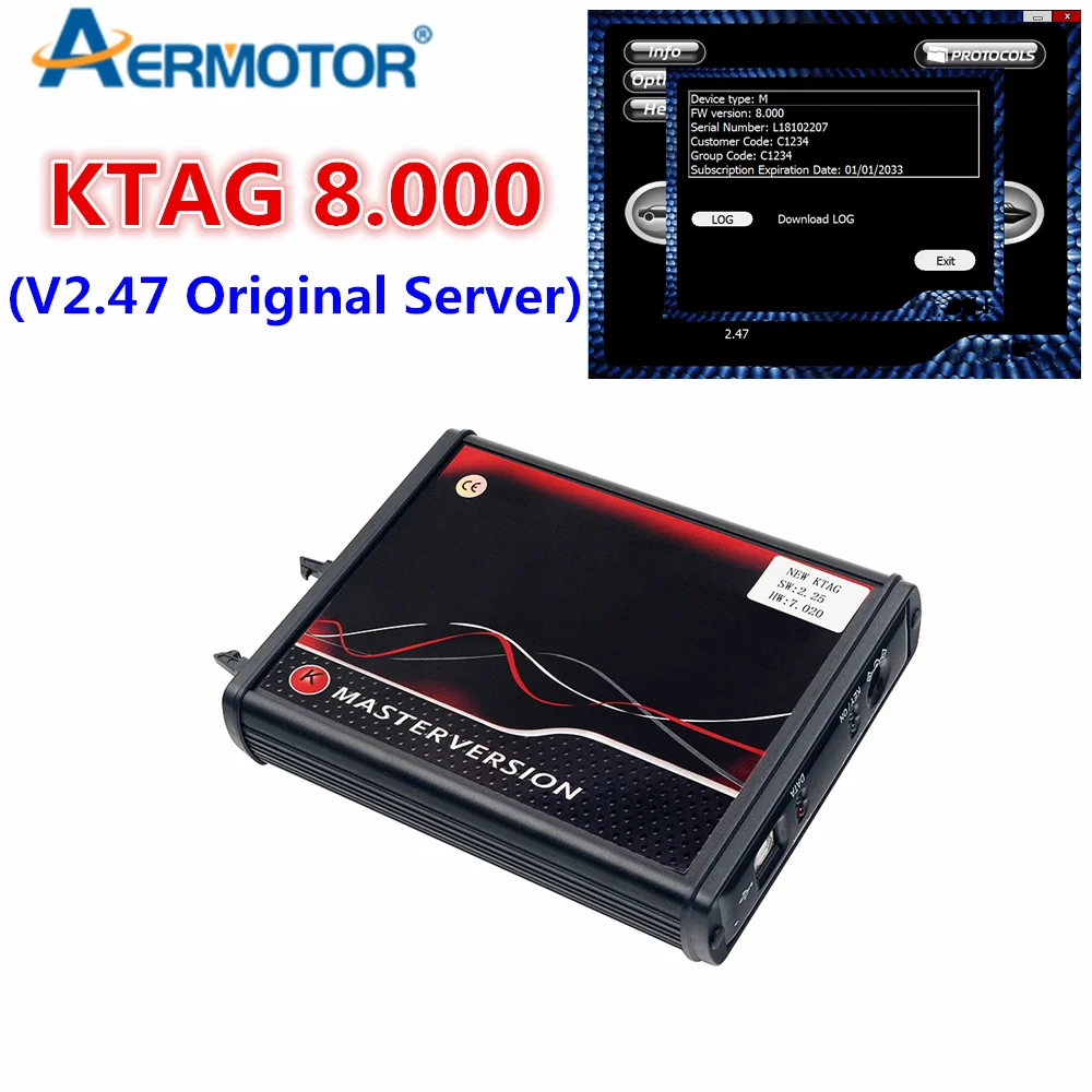 Original KTAG 8.000 SW V2.47 Online Server ECU Master Add 111 New Protocols K-TAG V8.000 Tricore Modules Opening EU Version Free