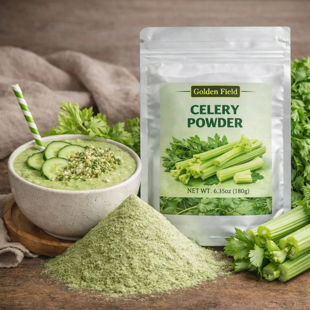 Celery Powder - Vegetable Powder - Fresh Garden Taste for Soups, Sauces, Seasoning Recipes - Fine Texture, Easy to Blend, Sealed
