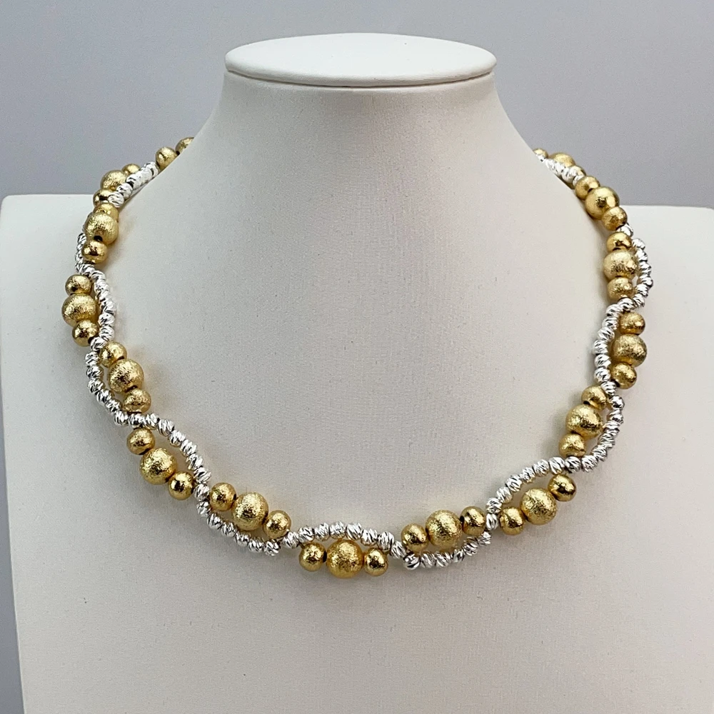 EMMA موضة دبي مطلية بالذهب الخرز القلائد أقراط خواتم مجموعات المجوهرات الجميلة للنساء هدايا مجوهرات الزفاف FHK21380