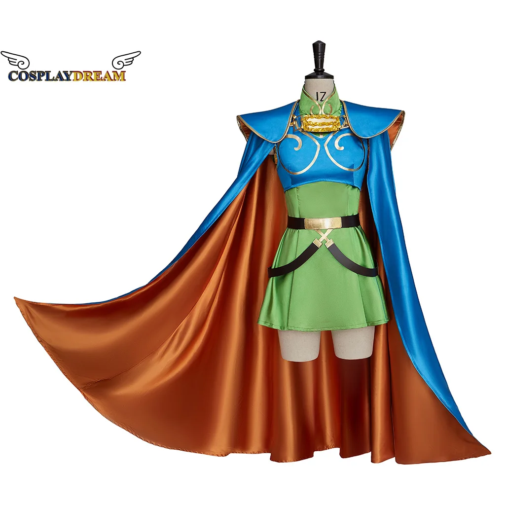 Record of Lodoss War Deedlit Cosplay Costume Full Set with Cloak Cape Deedlit Outfit Suit for Adult Women Halloween Clothing