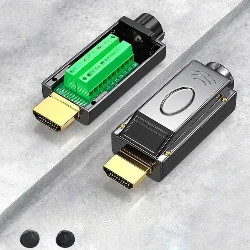 Bezlutowane złącze męskie HDMI złącze bezlutownicze z metalem/plastikowa obudowa — zdjęcie 2