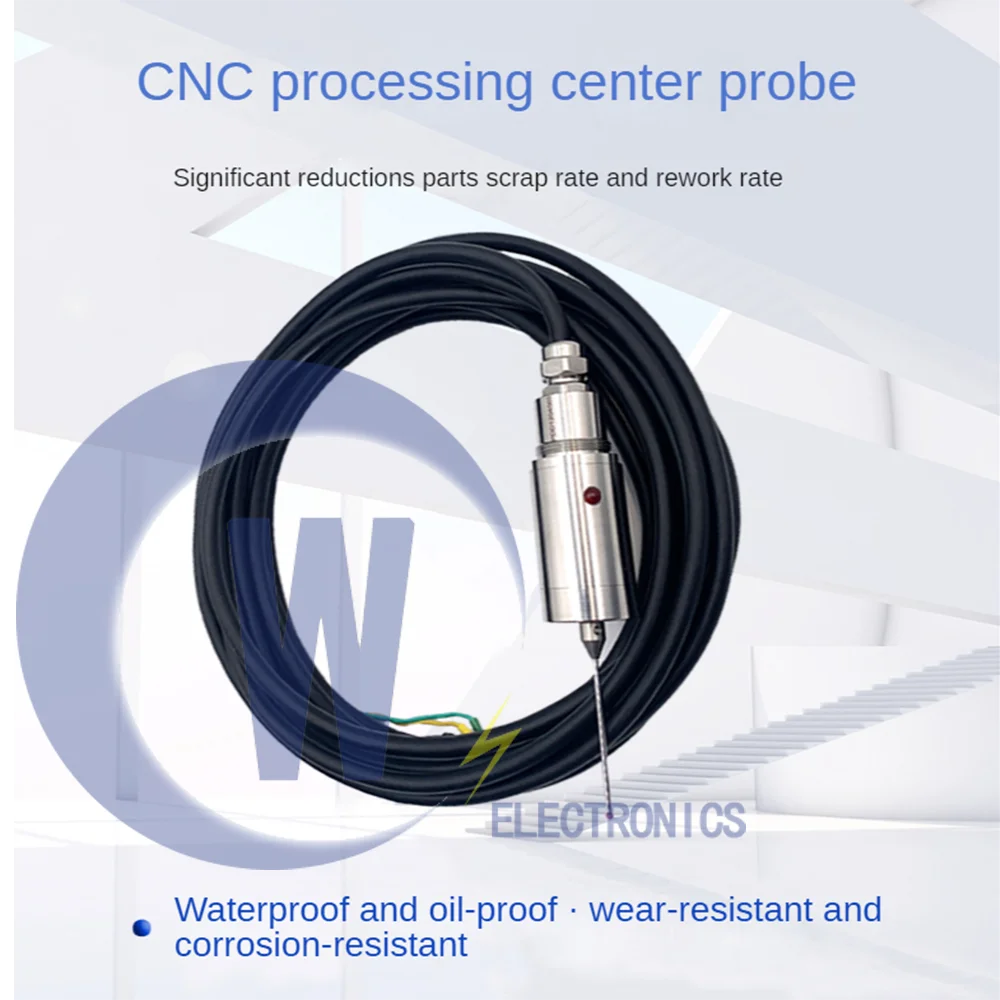 CNC Machine Precision Tool Setter Probe Replaces Renishaw MP25-1 Wired Probe 3D Edge Finder Universal High-Precision Probe