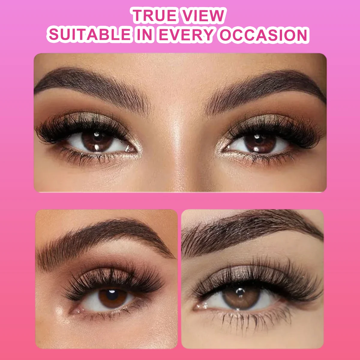 200PCS D Curl 40D Fluffy Individual Eyelashes Mixed Style Fake Wispy Long Lasting Thick Segmented Natural Look for Lashes