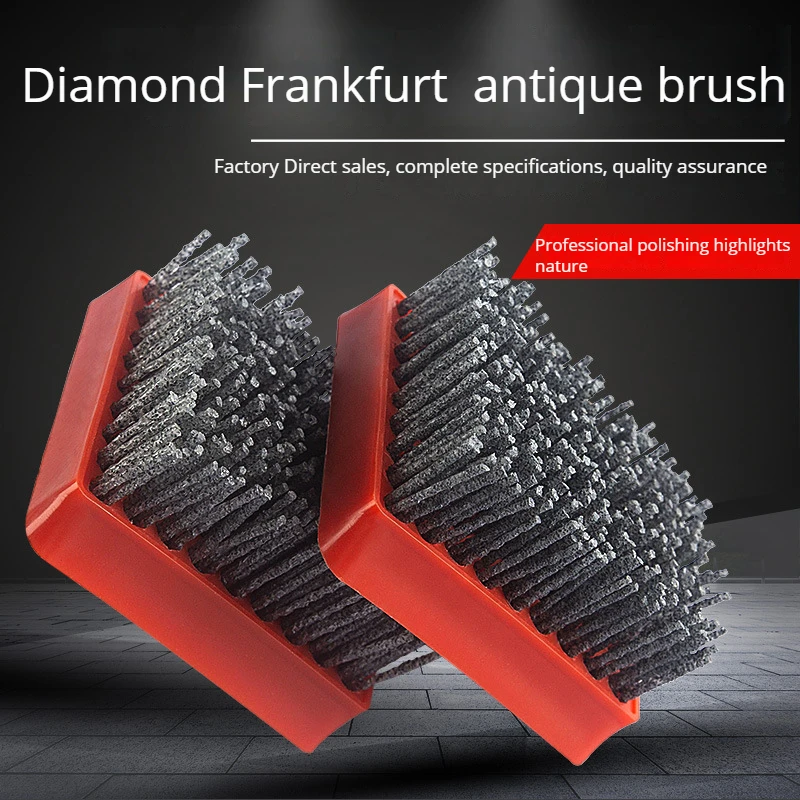 Diamond Frankfurt Antique Brushes Stone Grinding Nylon Brush For Polishing Anti-old Cleaning Retro Brush Abrasive Tools