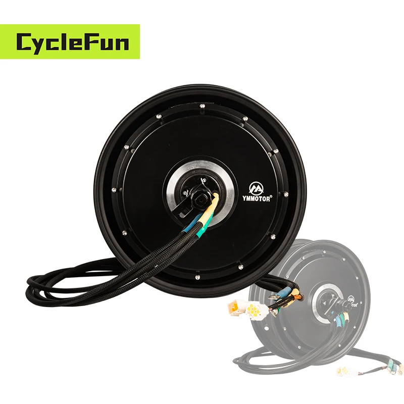 

3000W High Version 12*3.5 inch 40H WP Hub Motor YMMOTOR Customized Voltage and Speed In-Wheel Hub Motor For Electric Scooter