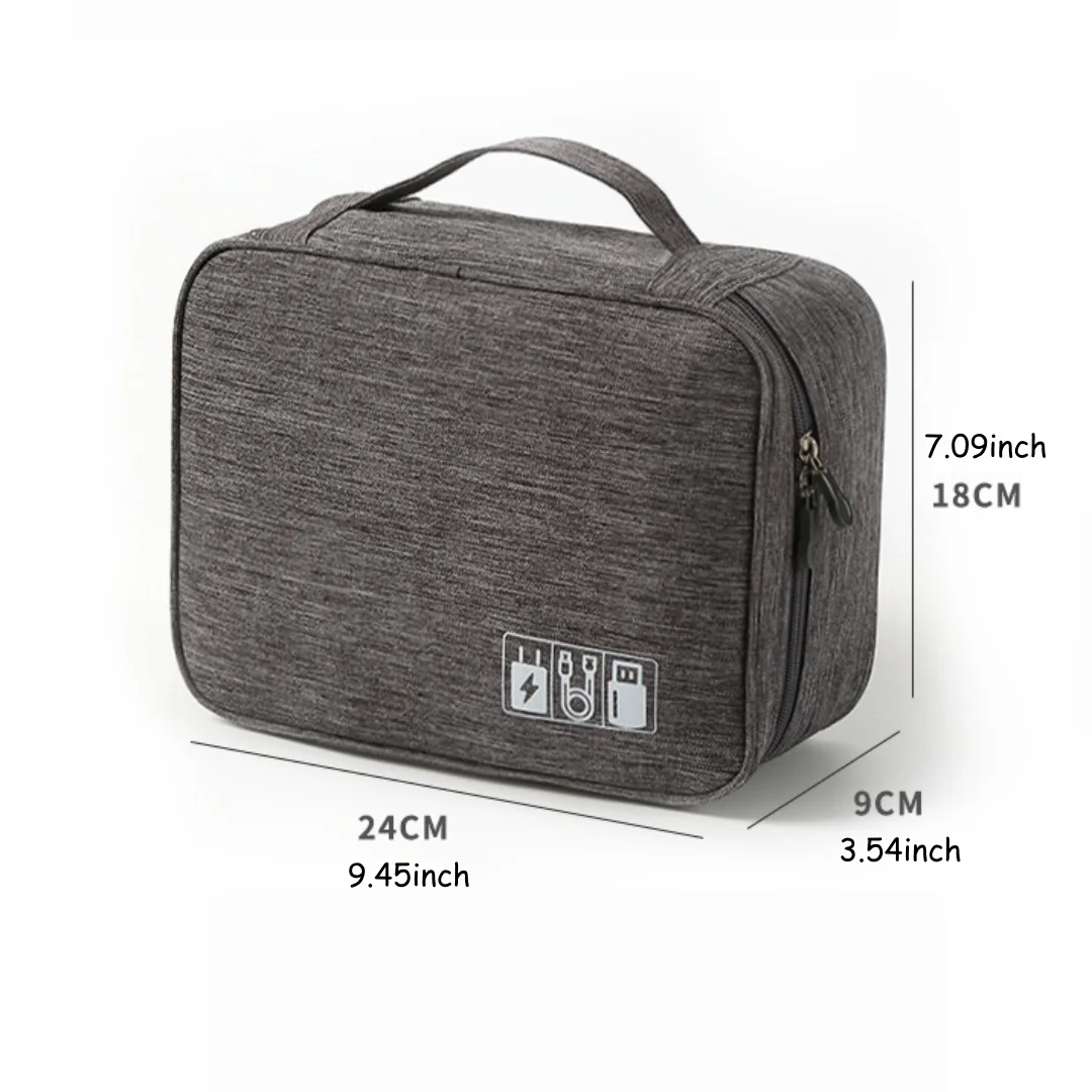Sac de rangement de câbles de voyage, 1 pièce, sac de rangement électronique numérique Portable, câble de données USB, chargeur de prise, sac de rangement de câbles