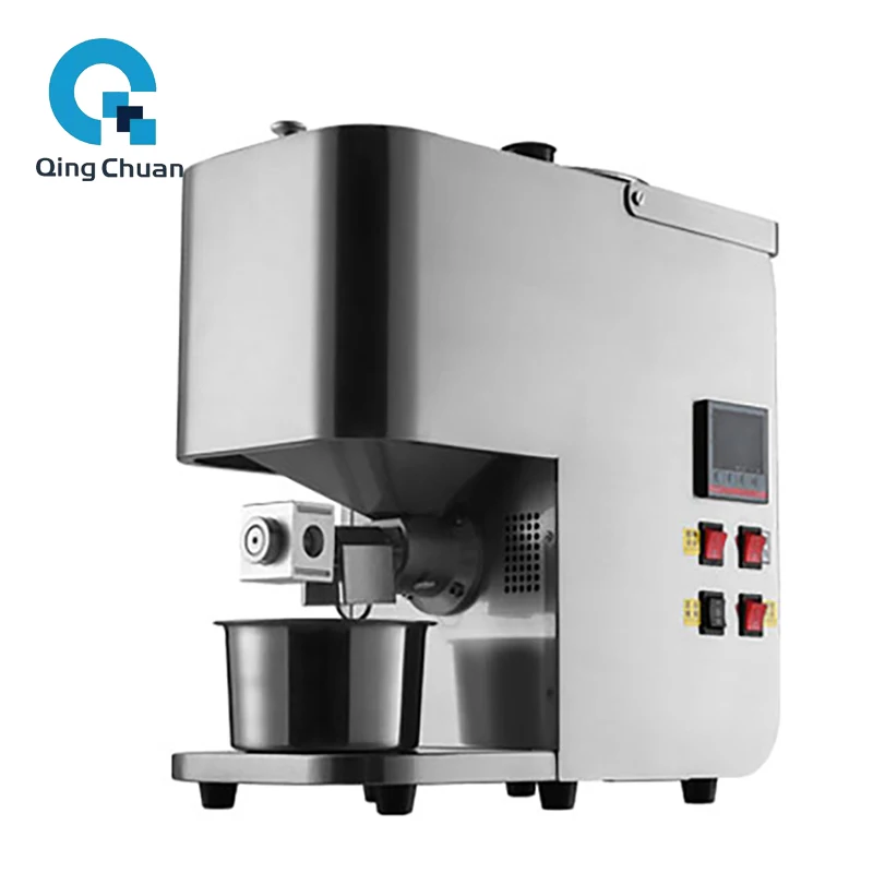 All-in-one Frying and Pressing Machine Peanut Cold Hot Squeezer Sesame Sunflower Seeds Extraction Intelligent Fully Automatic