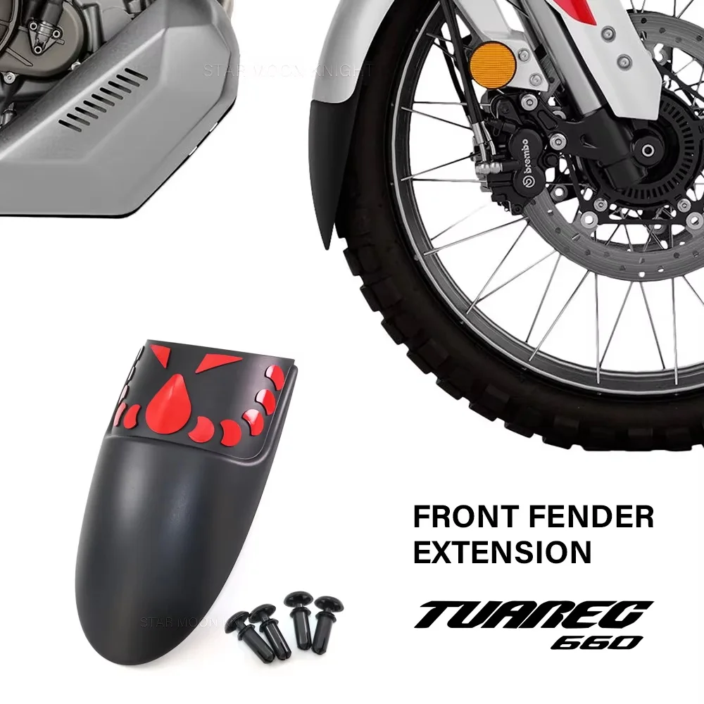 

Motorcycle Accessories Front Fender Extension For Aprilia Tuareg 660 Tuareg660 2022- Hugger Mudguard Extender