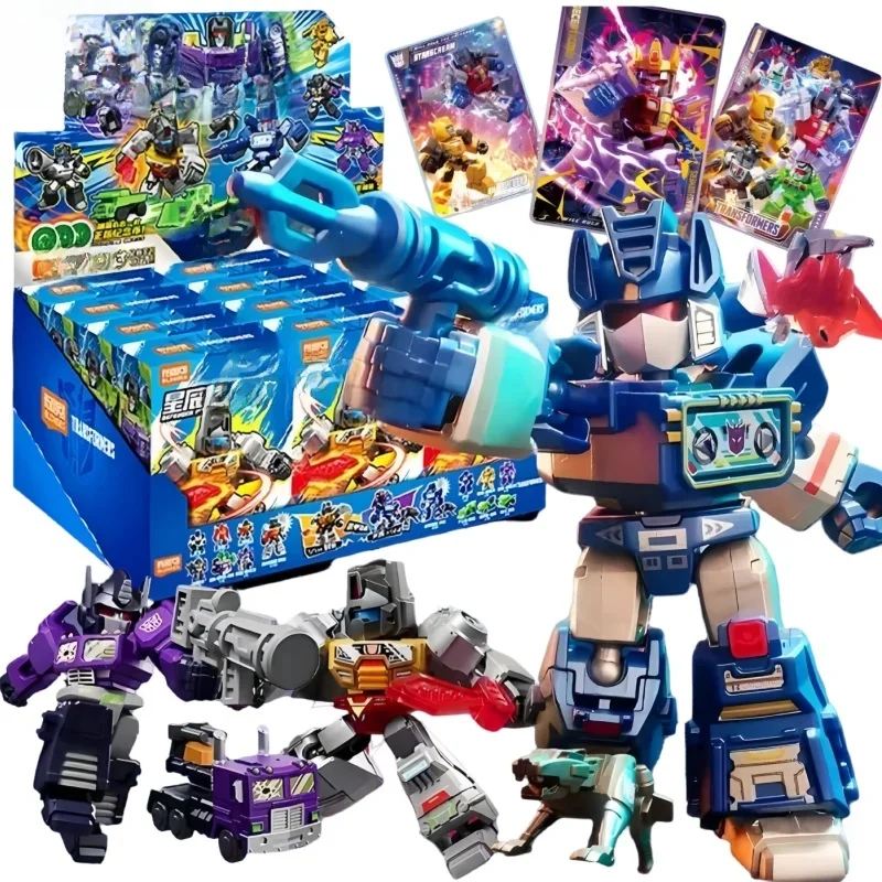 BLOKEES transformateurs bloc de construction défenseur Version vague 1-3 Optimus Prime Megatron Starscream Robot mobile assemblage modèle jouet