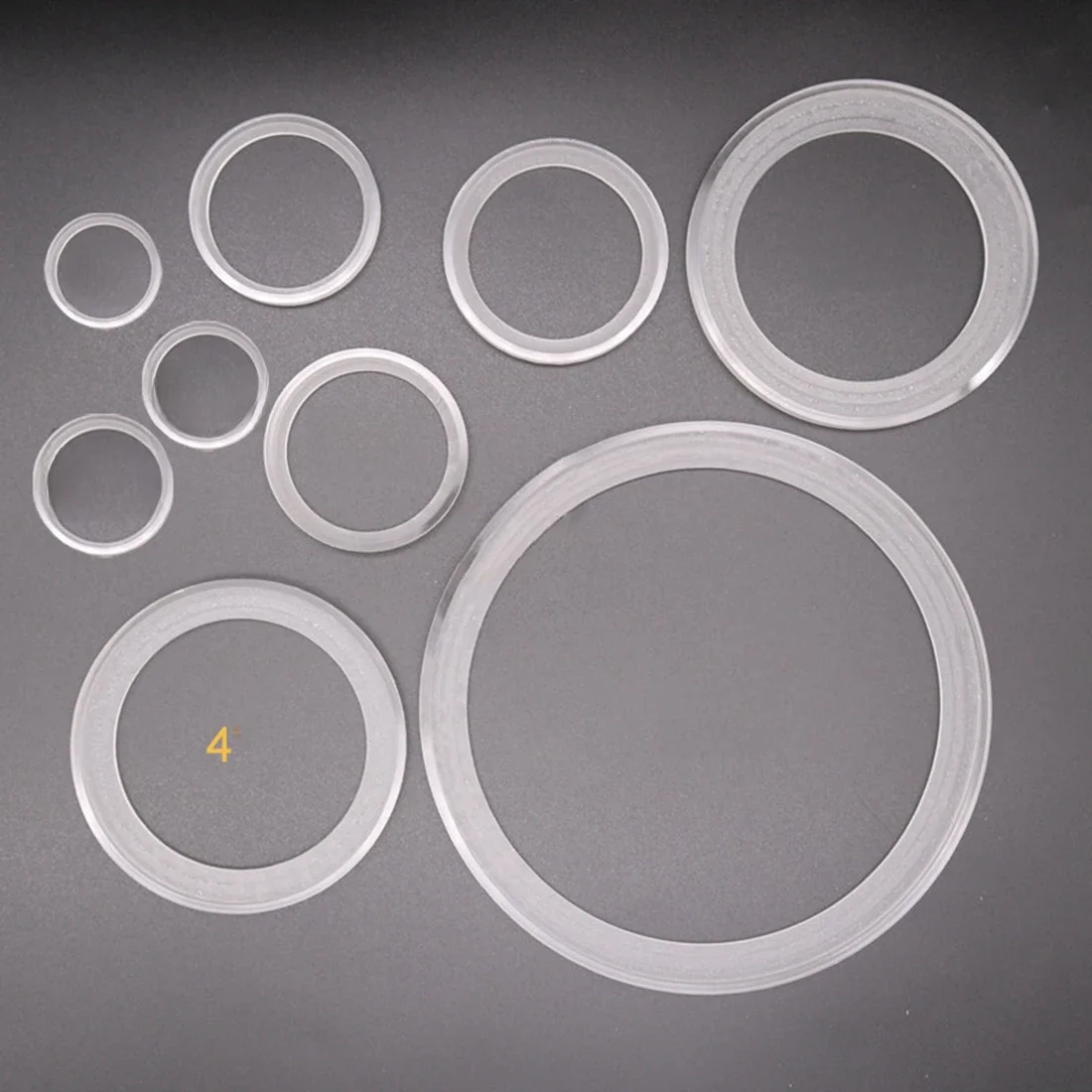 Adaptateur d'anneau d'espacement de haut-parleur Audio transparent blanc pour voiture, 2 pièces, 1/1.2/1.5/2/2.5/3/3.5/4/6.5 pouces, plaque d'espacement de montage