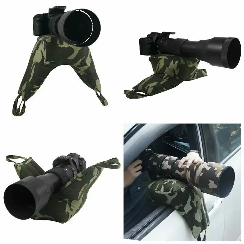 Selens Wodoodporny worek fasolowy do obserwacji kamuflażu Wildlife Camo Bean Bag Fotografia Torba na aparat myśliwski do sesji zdjęciowej zwierząt — zdjęcie 2