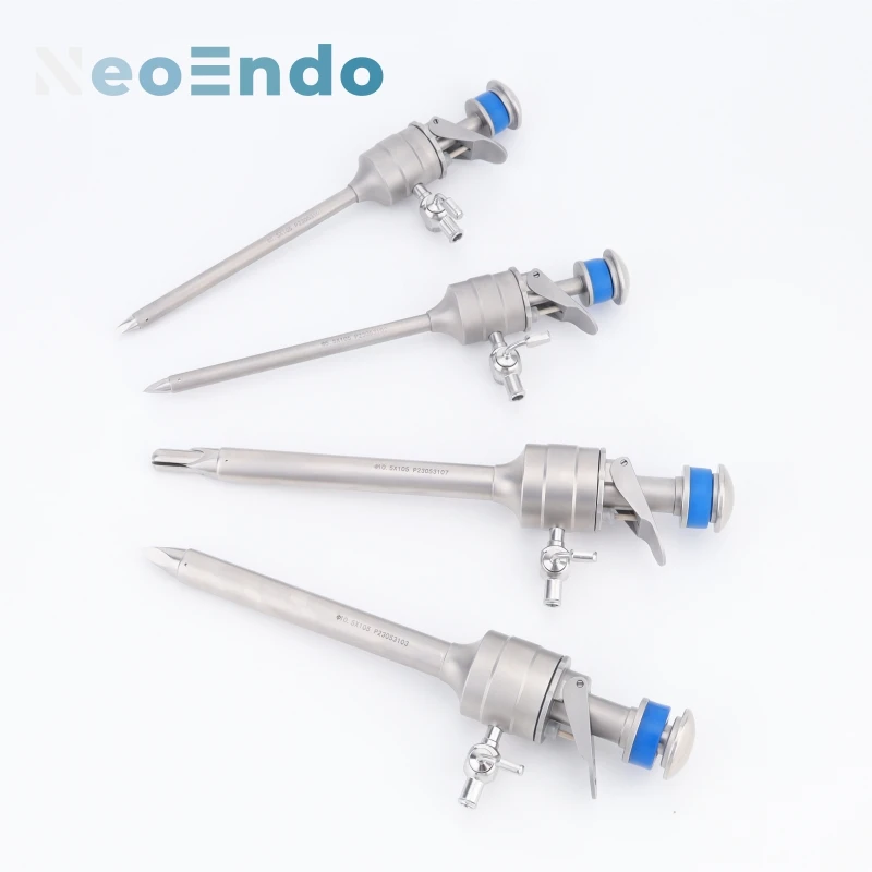 Laparoscopic Surgical Trocar Press Type With Screw And Safety Tip Micro Surgery Pucture Device 5mm 10mm