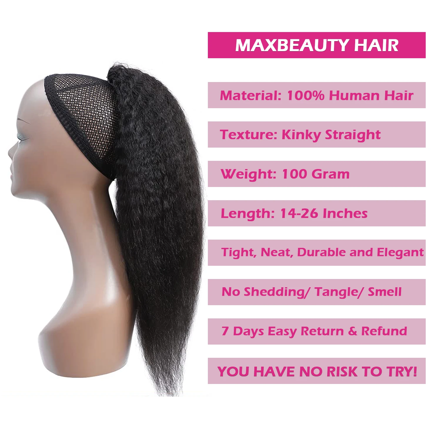 Thumbnail 2 - #63 Cheapest Human Hair Ponytails Deals You Can Get