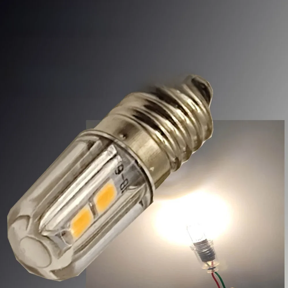 E10 LED Bulb AC/DC Bulbs 3 Volt  6V 12V E10 Replacement Bulbs Miniature Screw LED Lamps