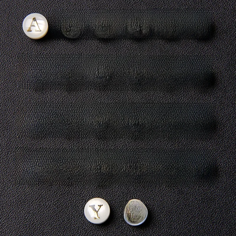 8mm A-Z Initial Brief Runde Shell Perlen Alphabet Natürliche Mutter der Perle Lose Brief Perlen für