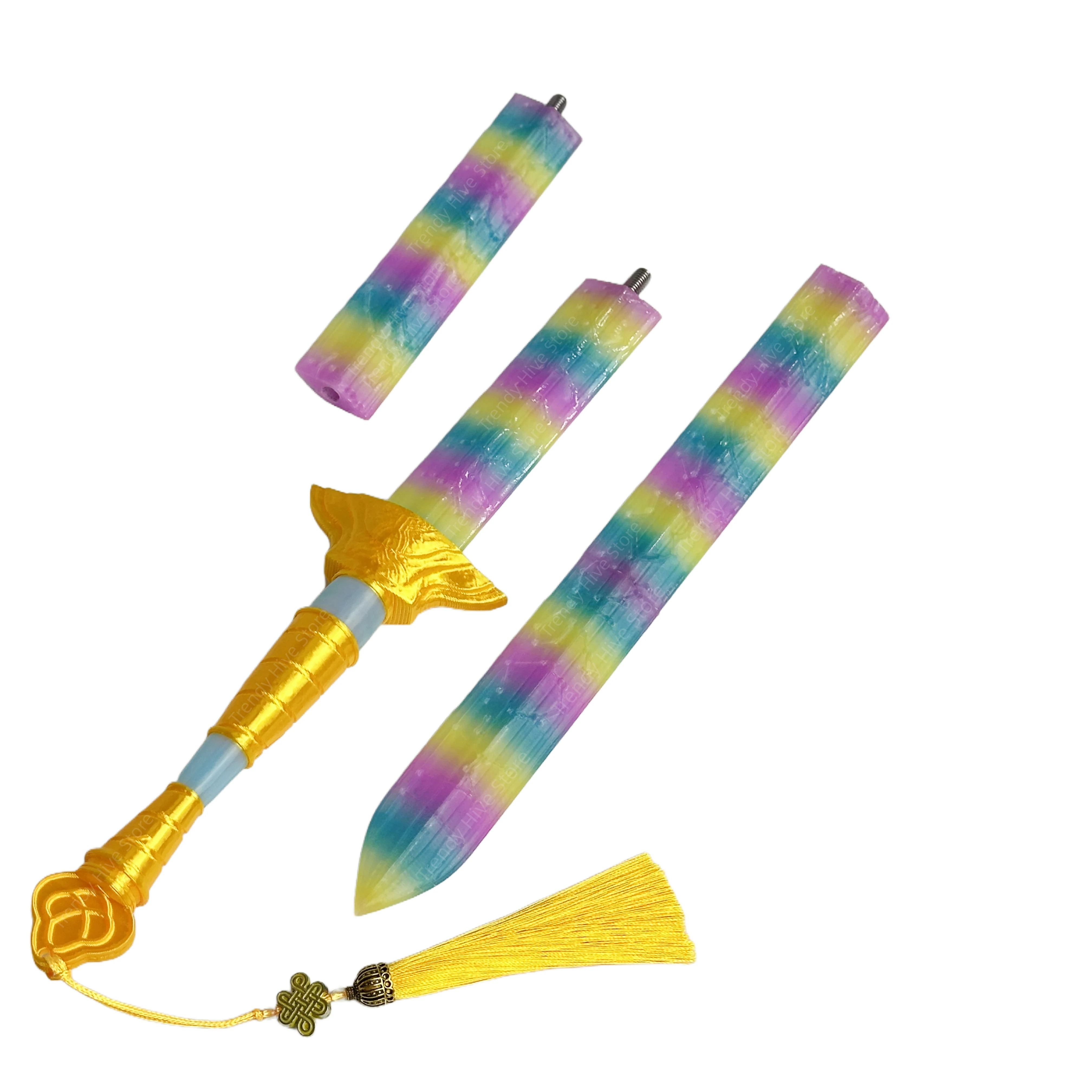 Kpop Demon Hunters Rumi Cosplay Lights Sword Weapons Roleplay Props for Girl Group Idol Halloween Carnival Costume Accessories