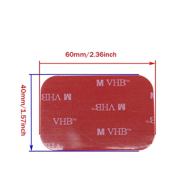 10 Pieces / Bag Gray Double-Sided Tape Foam Pad 40 * 60mm Strong Adhesion Assembly Parts Car Office Tape Paste Supplies