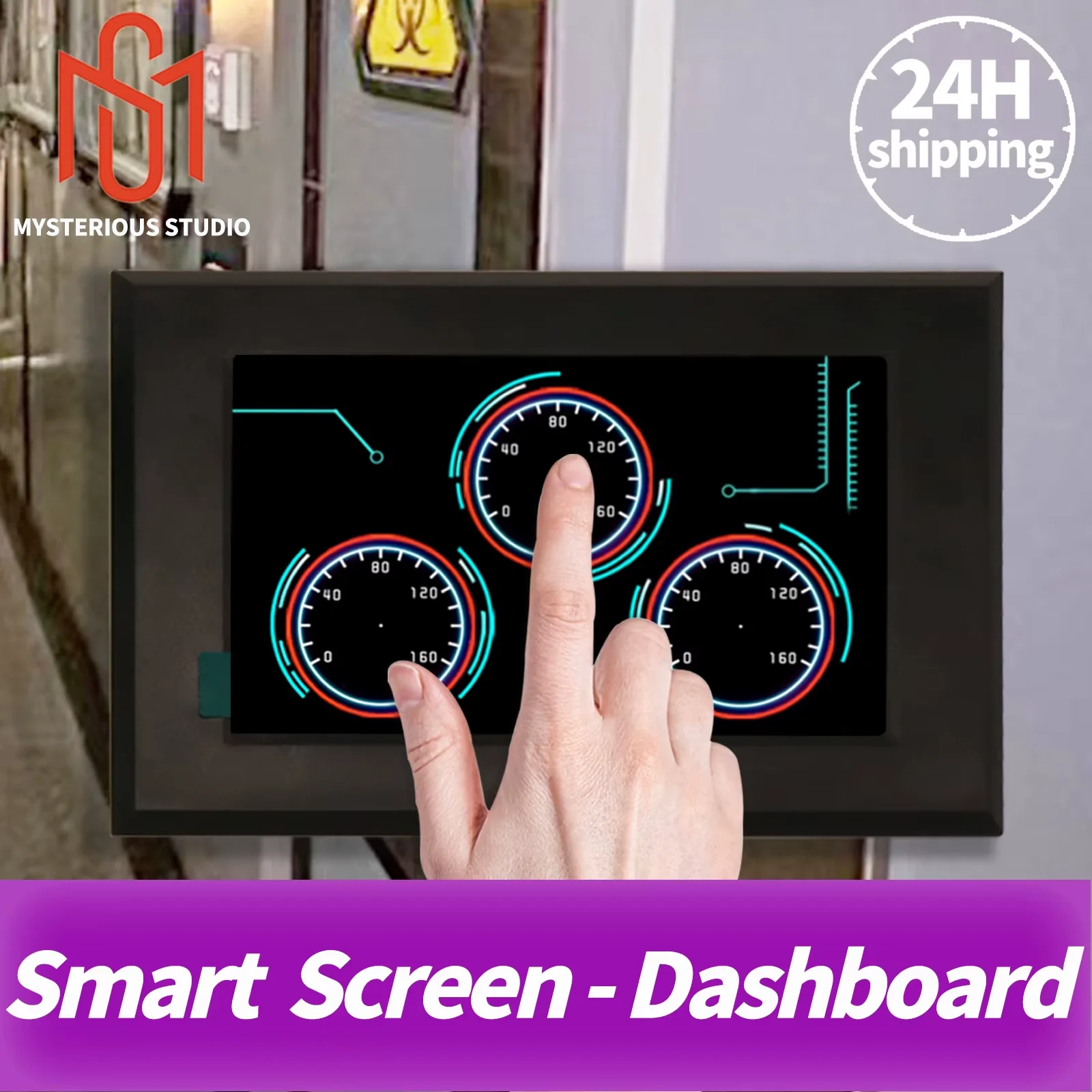 

Escape Room Prop Mechanism Electronic Puzzle Game Superb 1987 GY Mysterious Studio Smart Touch Screen Dials Dashboard 2 Sizes