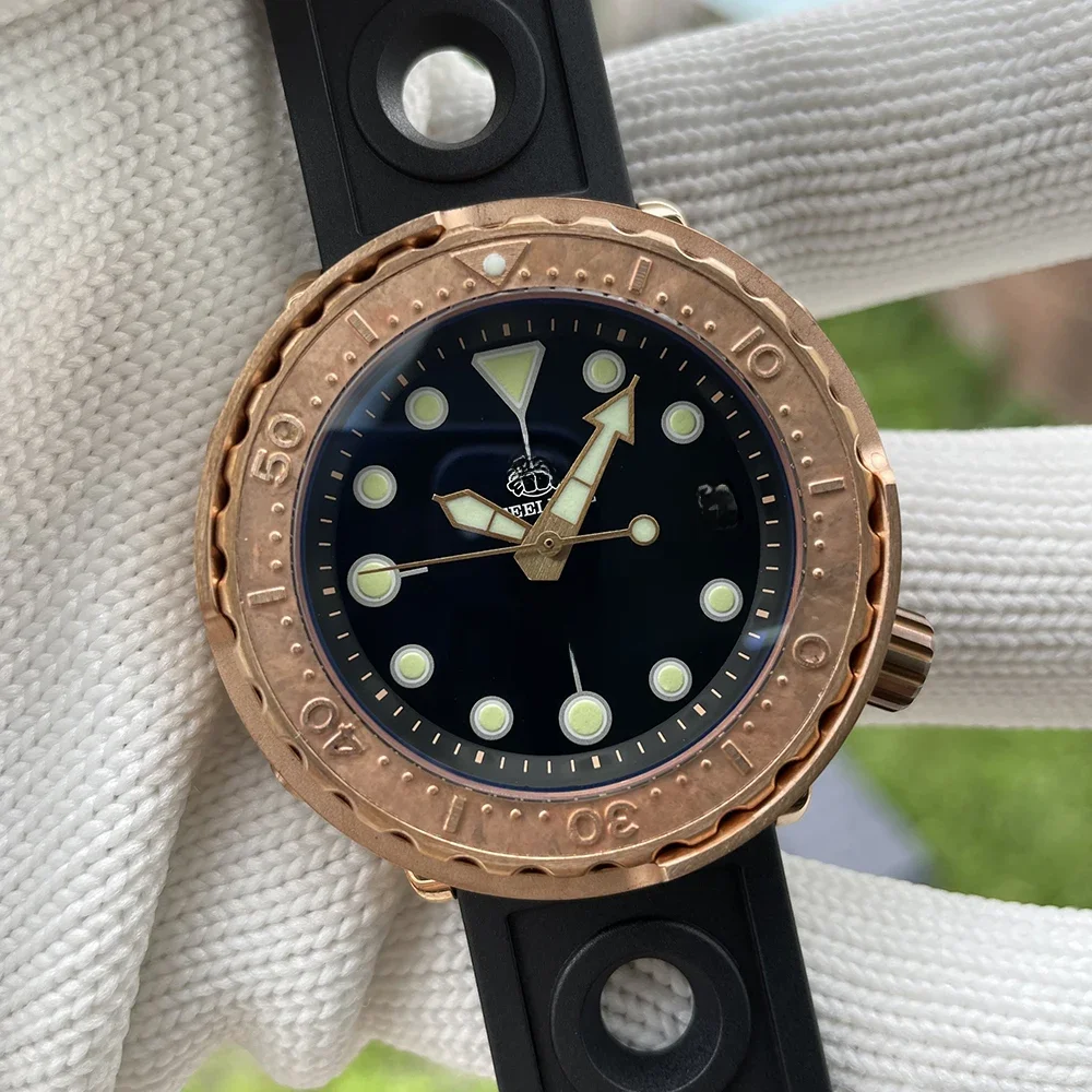 SD1975S Neue Uhr 2020 Steeldive CUSN8 Bronze Taucheruhr NH35 Automatische 300M wasserdichte Herrenuhr
