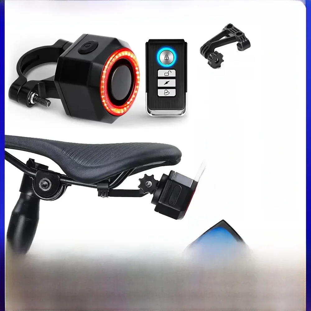 AliExpress awapow Awapow Bicycle Alarm Remote Control Bike Anti Theft Alarm USB Rechargeable 110dB Motorcycle Bicycle Detector Alarm With Bracket