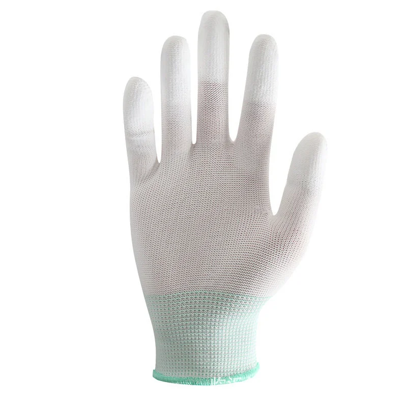 Anti Static ESD Electronic Working Gloves Pu Finger PC Antiskid for Garden