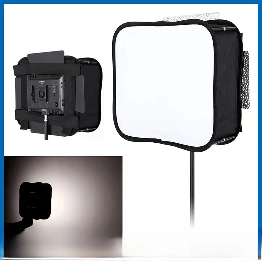 Dyfuzor Softbox 23*23 do lamp LED YONGNUO YN600L II YN900 YN300 III IV, składany filtr soft do paneli świetlnych. — zdjęcie produktu 7