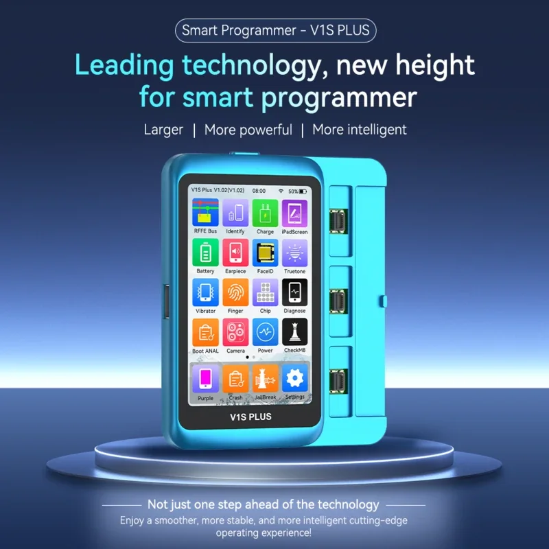 

Умный программатор JCID V1S Plus для ремонта компонентов IP 6-16PM поддерживает фиолетовый экран/функцию взрыва вентиляции и Wi-Fi 5G