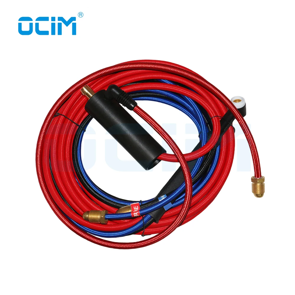 Imagem -06 - Mangueira Macia Super Vermelha da Tocha Wp20 4m de Tig com o Conector 3570 da Tomada da Mudança de 814l