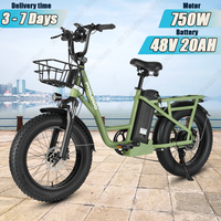 PHILODO T1 Cargo Electric Bicycle 750W Powerful Motor 48 V20Ah Battery AllTerrain Electric Bike Max Range 60Km 20 \