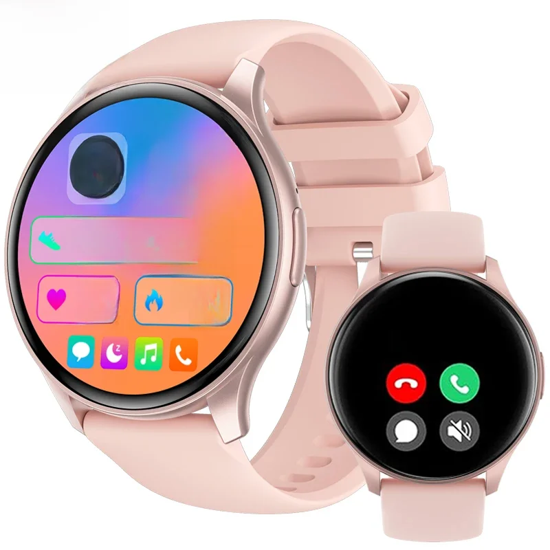 Smartwatch True AMOLED para mulheres, tela feminina, sempre mostrar a hora, 466x466 HD, rastreador
