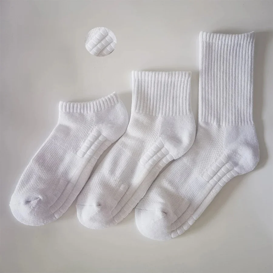 AliExpress NKYZZY 3pairs Men's Basketball Socks Cotton Anti Slip Sports Sock Towel Bottom Thickened Long Tennis socks Breathable Cycling socks
