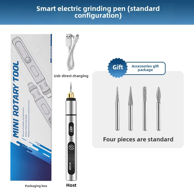 

Набор беспроводных вращающихся инструментов Vakee, USB-ручка, дрель для резьбы по дереву, ювелирных изделий своими руками, мини-аккумуляторная дрель для стекла и металла