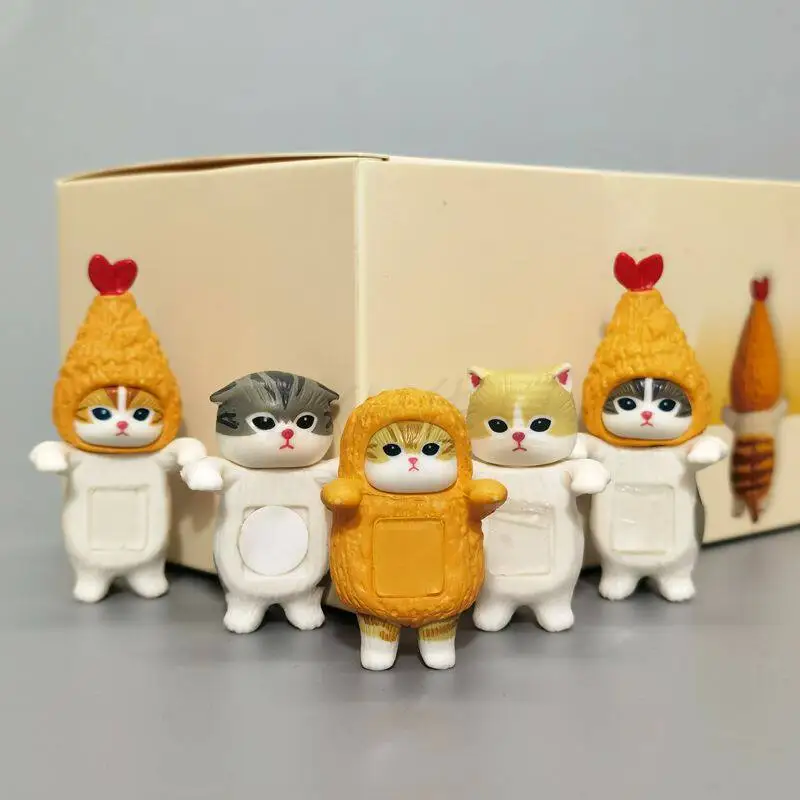 

Новинка в наличии: Серия Mofusand Cat Fruit Fried Shrimp Prone Position – Слепая коробка с милыми мини-фигурками, украшение для стола, Happy Birthday
