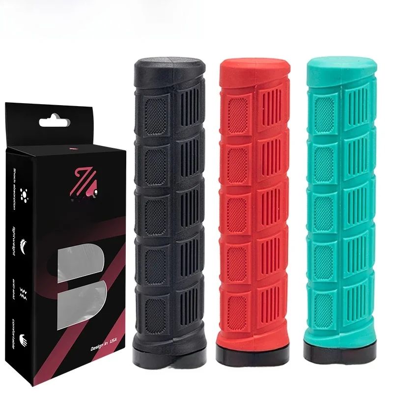 AliExpress BUCKLOS Bike Handle Grips Shock-absorption Mountain Bike Grip Soft Rubber MTB Cuffs Waterproof Dustproof Bicycle Handle