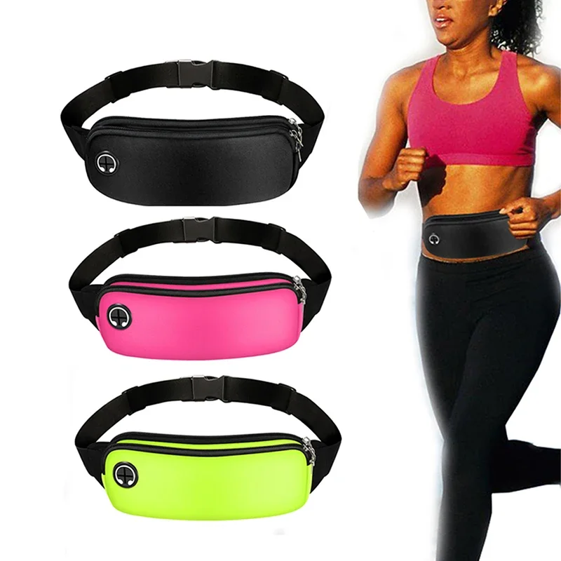 AliExpress JPXB Sport Running Waist Bag Zipper Fanny Pack Adjustable For Cycle Yoga Hiking Travel Workout Walking Fishing Fitness