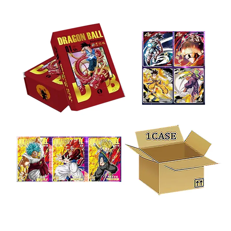 Wholesales Dragon Ball Collection Cards Funny Cultural Creation Dragon Ball Mystery Series Limited Color Brick Laser Anime Cards