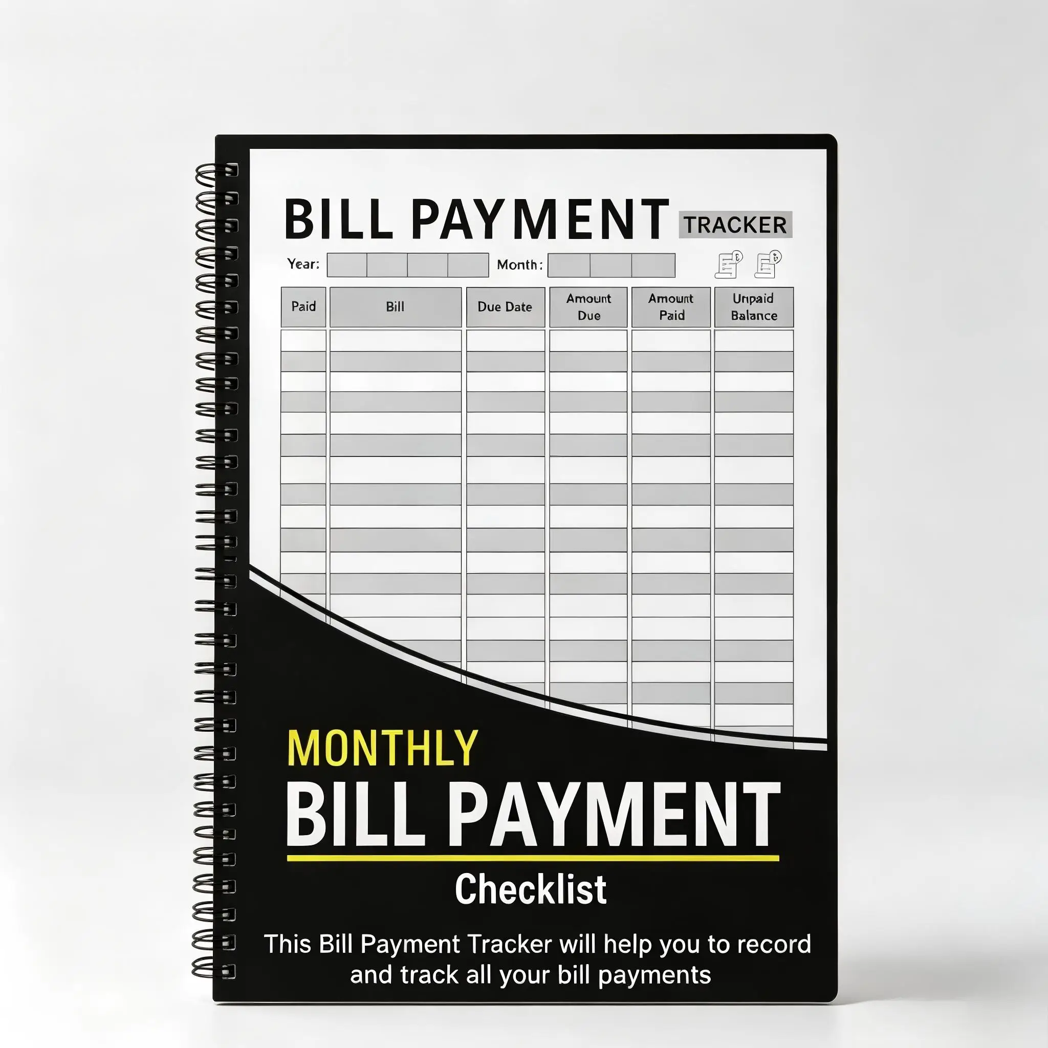 Bill Tracker Notebook: Monthly Bill Payment Checklist - 8.5' X 11' 100+ Pages Home Monthly Tracking Tool, Payment Record Keeper